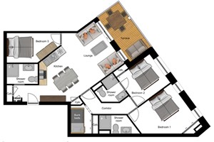 Apartment Ressachaux Floor Plan