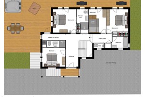 Chalet 218 - Ground Floor Chalet Floor Plan