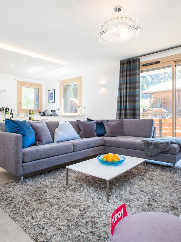 Apartment 101, Luxury Apartment Morzine - Main Living Space