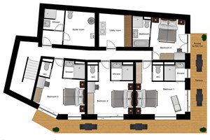 Chalet Le Pre Bedrooms