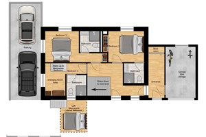 Chalet La Godille Top Floor Floorplan