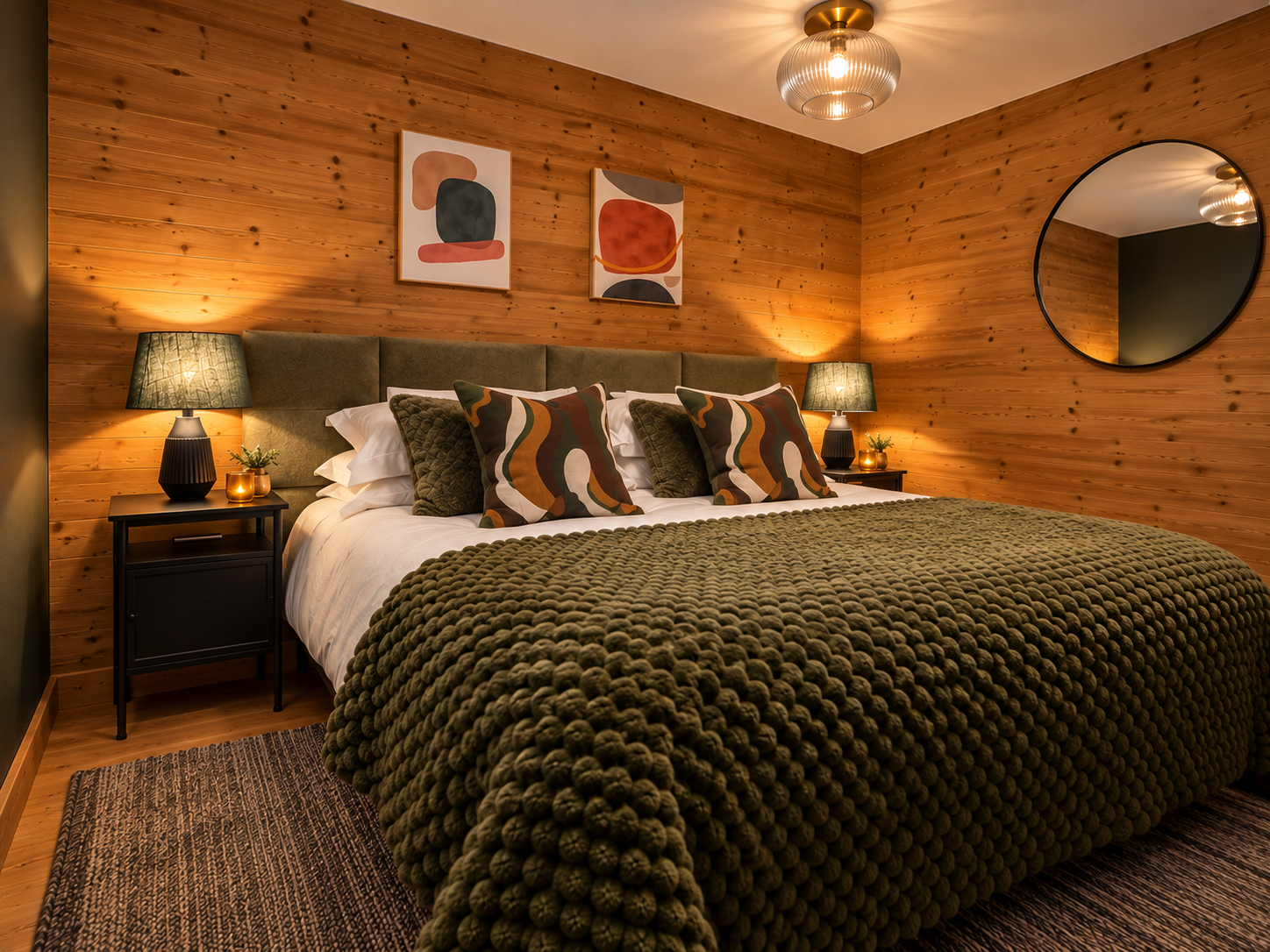 The Jazz Pad 1 Bedroom Apartment Morzine  - Cosy Bedroom