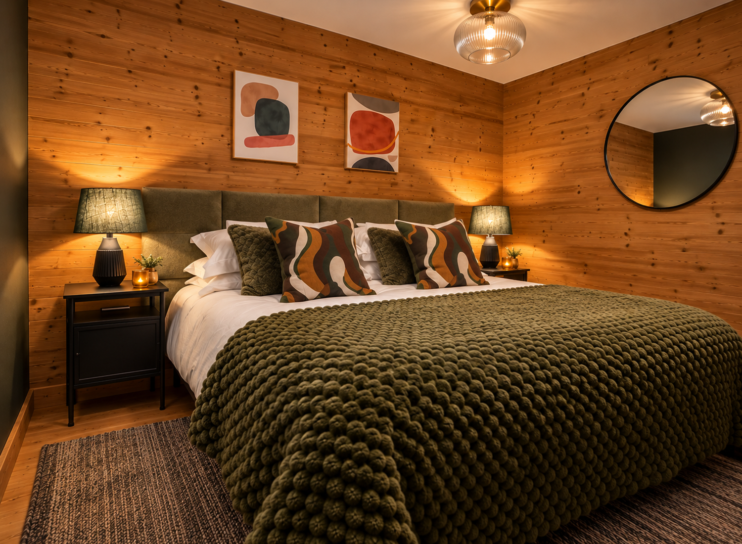 The Jazz Pad 1 Bedroom Apartment Morzine - Cosy Bedroom