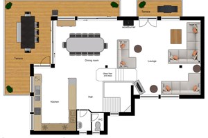 Chalet 218 - First Floor Chalet Floor Plan